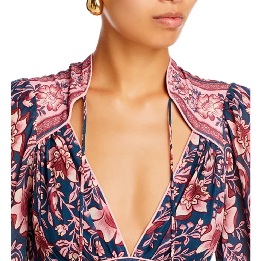 FARM Rio Ainika Floral Long Sleeve Dress (NWT) - Picture 2 of 6